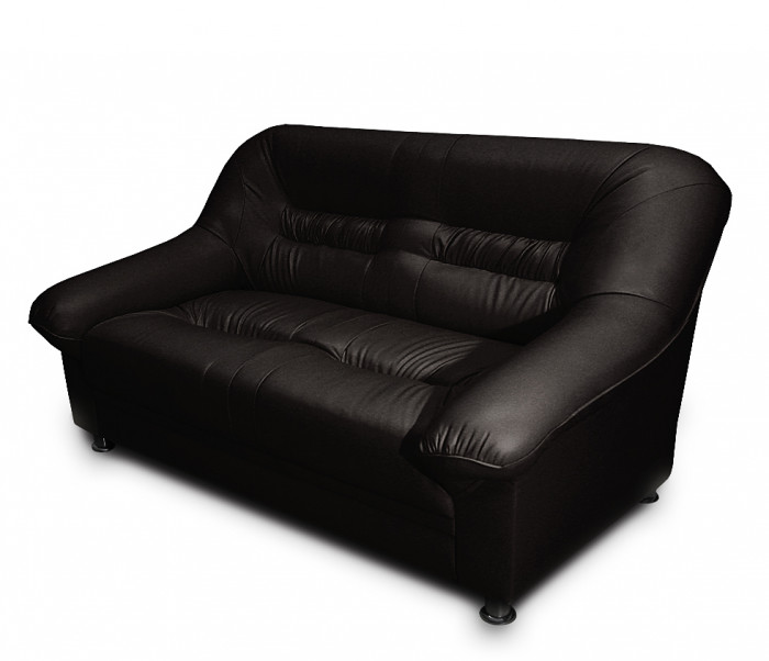 Диван кожаный красный, прямой 3-х местный, для дома, офиса, гостиной, кабинета Карелия