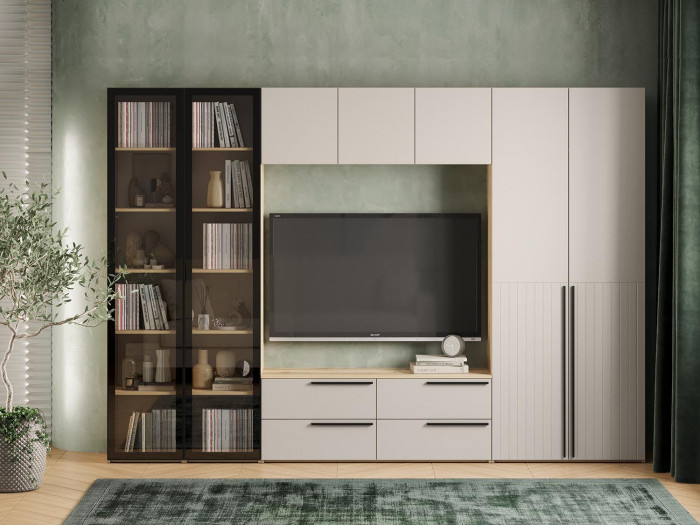 Гостиная Арден 1 Дуб Делано / Сантьяго софт