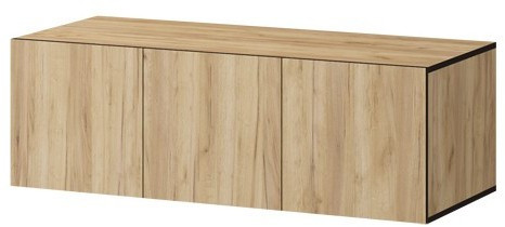 Антресоль Бастион ЛДСП 1,2 (Крафт золотой / Белый древесный)