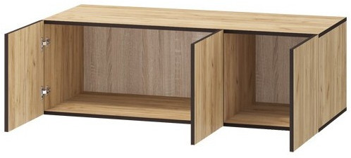 Антресоль Бастион ЛДСП 1,2 (Крафт золотой / Белый древесный)