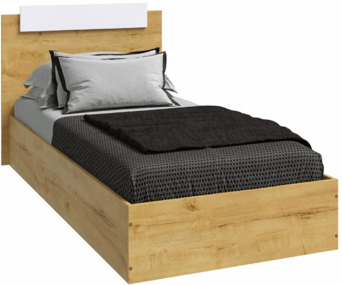 Эко Кровать 900, Белый матовый