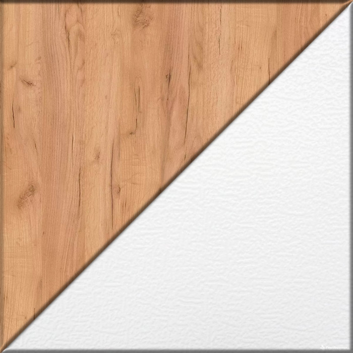 Лидер-8 Пенал + Пенал + Тумба МД 3.16, цвет белый шагрень/крафт золото, ШхГхВ 120х50х190 см., универсальная сборка