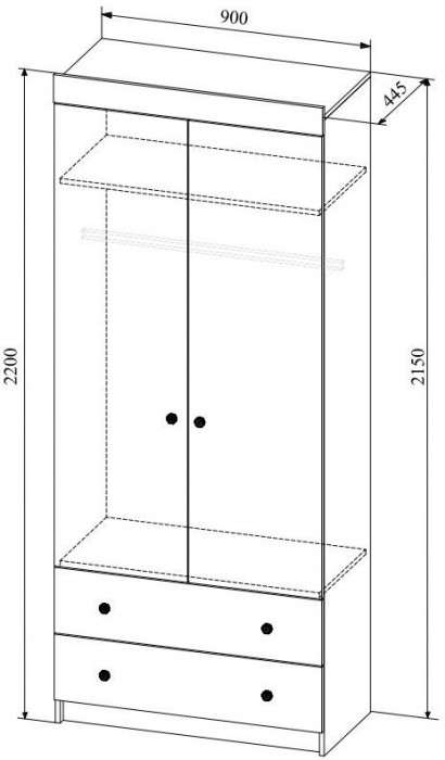 Модульная детская KI-KI композиция 3, Белый/Белое дерево