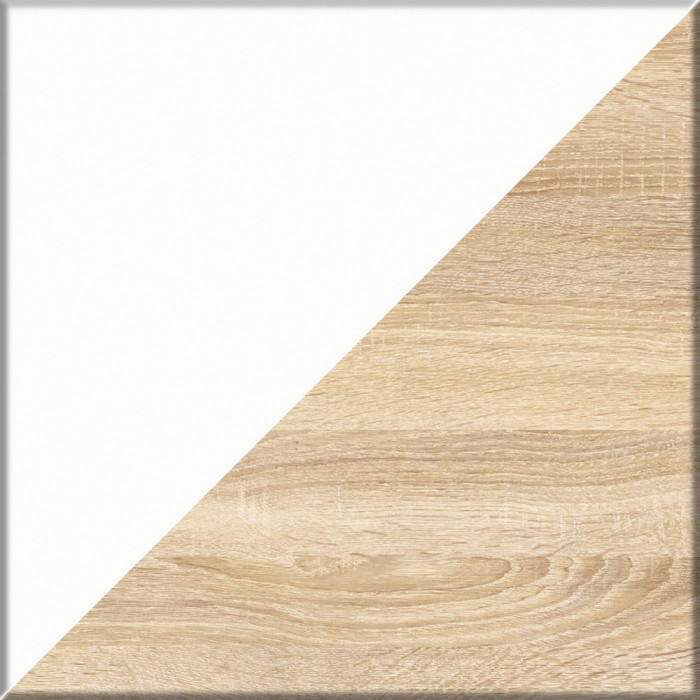 Мори Стол компьютерный МС-16 левый + Тумба МА900.1 + Полка 1200, цвет дуб сонома/белый, ШхГхВ 214,8х84,9х209,6 см., НЕ универсальная сборка