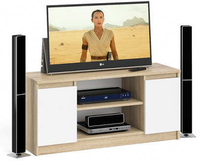 Мори Тумба ТВ МТВ1200.1, дуб сонома/белый