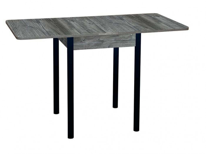 Эко 60х60 стол обеденный раскладной / пасадена/черный