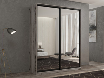 Шкаф-купе Кааппи 1 Эвок Окаменелый 120х60х230 см