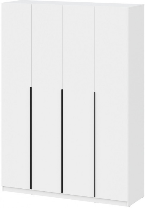 Шкаф распашной с наполнением (13 полок) ШК 5 (1600), Белый