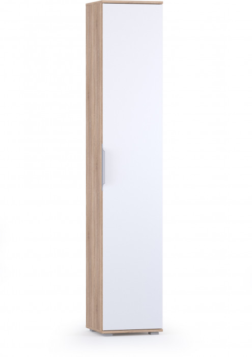 Куба Шкаф 13.29, цвет дуб сонома/белый премиум, ШхГхВ 40х38,3х210,6 см., универсальная сборка