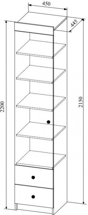 Модульная детская KI-KI композиция 7, Белый/Белое дерево