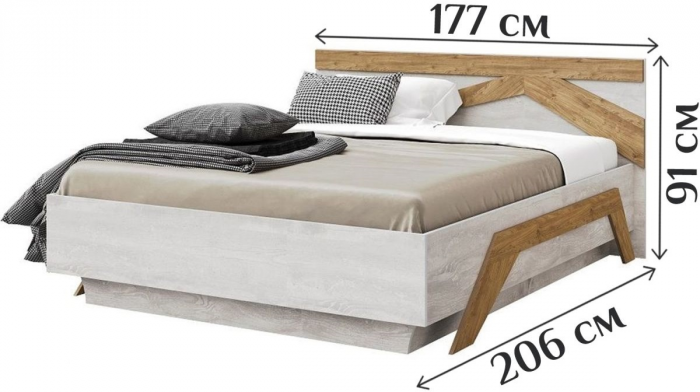 Кровать двуспальная 160х200 