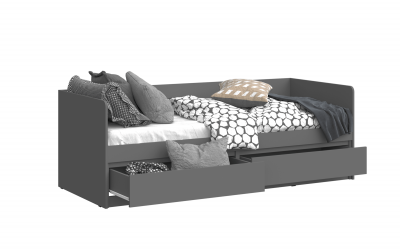 Челси Кровать 80 (Графит, Графит)