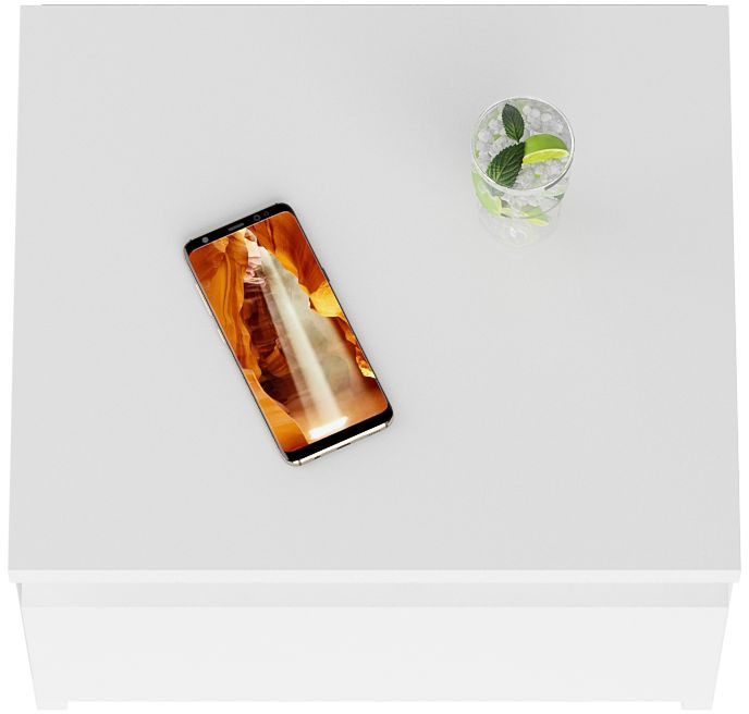 Мори Тумба прикроватная ТПМ400.1, цвет белый, ШхГхВ 40,4х34,6х30 см.