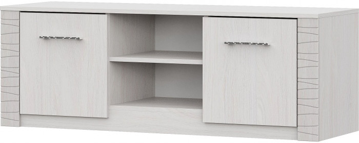 Гамма 20 Тумба для телевидеоаппаратуры (1300) Серия №4 Ясень анкор  светлый / Сандал светлый