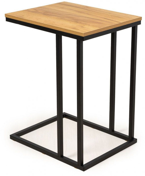 Стол Сари 650 Дуб крафт золотой / Черный