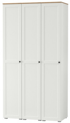 Остин 13.225 Шкаф-пенал 3 шт., цвет белый шагрень/дуб крафт золотой, ШхГхВ 120х54,3х229,6 см., универсальная сборка