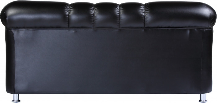 Диван кожаный коричневый, прямой 2-х местный, для дома, офиса, гостиной, кабинета Честер