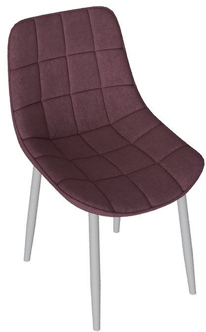 BOSTON Стул (Черный муар/Велюр V005 светло-бежевый)