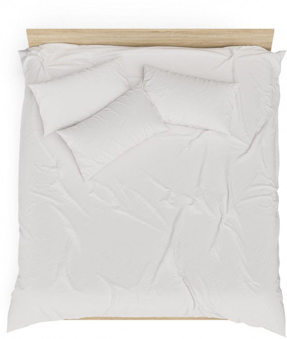 Мори Кровать с ящиками 1800, цвет дуб сонома/белый, ШхГхВ 183,5х203,5х70 см., сп.м. 1800х2000 мм., без матраса, основание есть