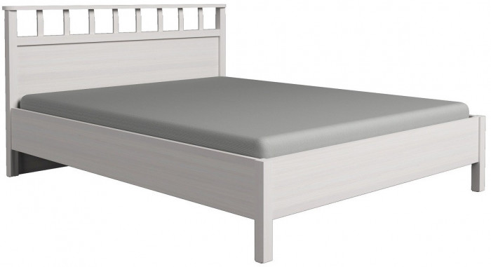 Кровать с ортопедическим основанием (дерево) Шерлоск 47 Люкс 160х200, ясень светлый