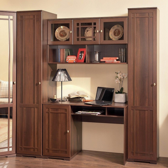 Шерлоск 4 Шкаф навесной, орех