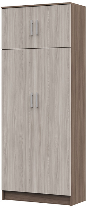 ШК-205 Машенька ЛДСП шкаф 2-х створчатый (800*2020*380) шимо темный/шимо светлый