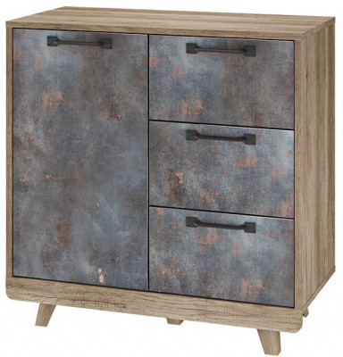 Комод &quot;Мегаполис&quot; КМ-12 Дуб каньон/M20 меркурий