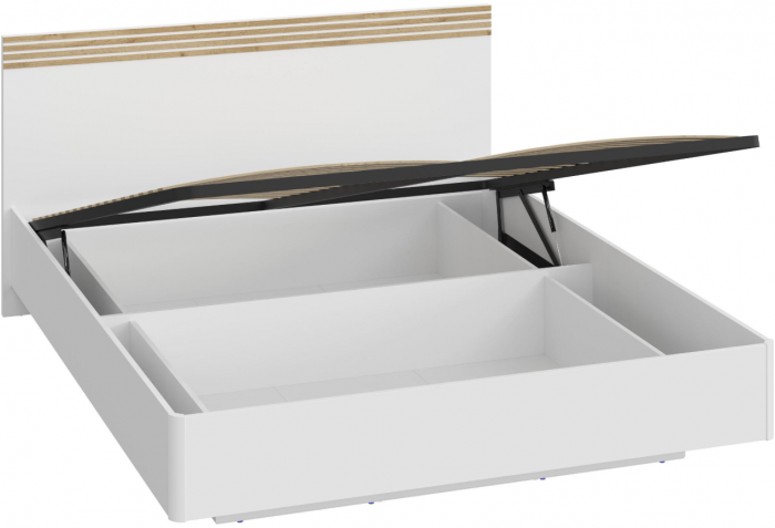 Модульная спальня Нао, набор №6, Дуб вотан/Белый (Профиль МДФ Дуб вотан)