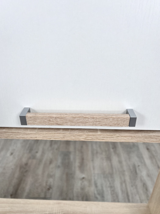 Компьютерный стол Квартет-9, Дуб крафт табачный/Дуб крафт белый