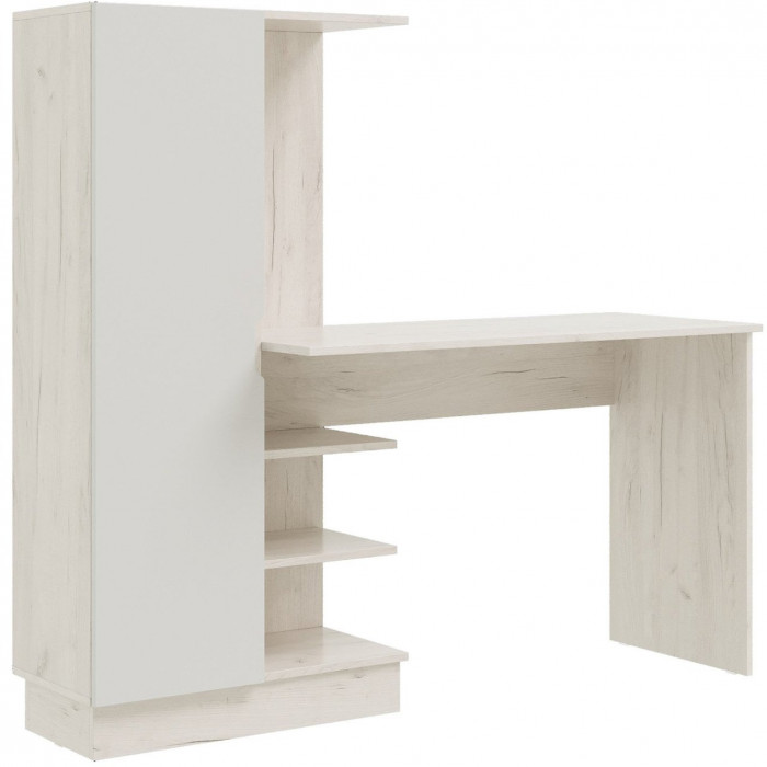 Юниор-4 Компьютерный стол (Шарли бриз, Крафт белый)