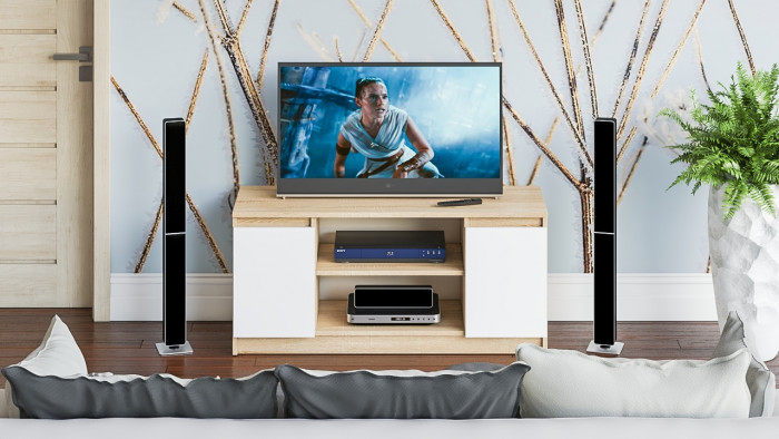 Мори Тумба ТВ МТВ1200.1, дуб сонома/белый