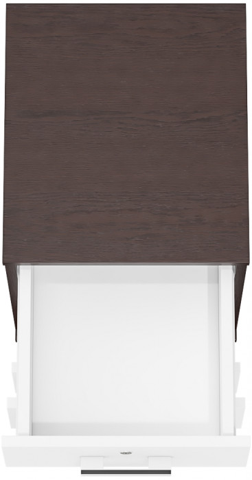 Тумба выкатная С-МД-3-02, цвет венге/белый шагрень, ШхГхВ 40х45х59 см.