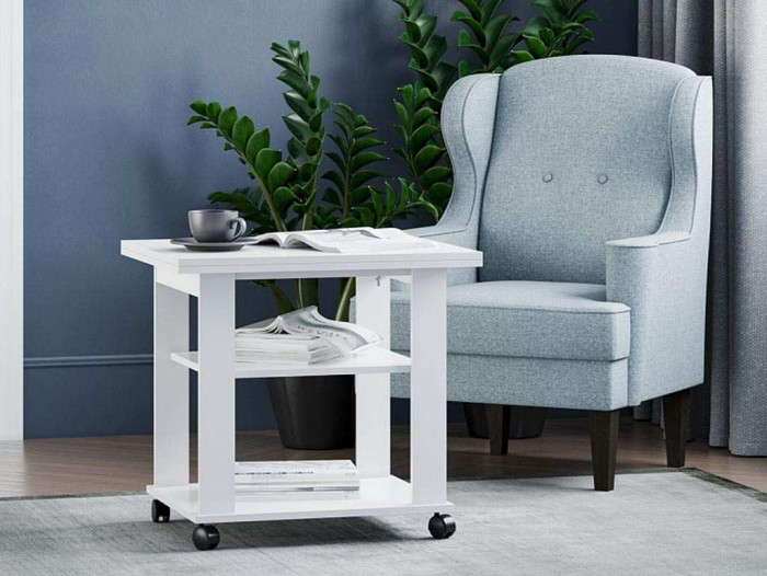 НМ 011.67 Стол журнальный Консул 2-01 Белый