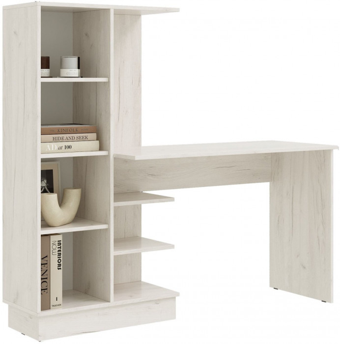 Юниор-4 Компьютерный стол (Шарли мокко, Крафт белый)