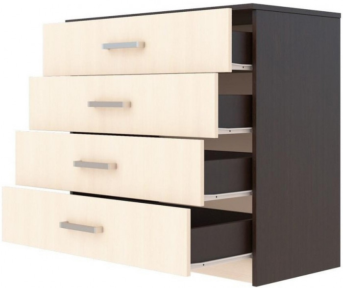 Комод Эва КМ-021 (Венге / дуб молочный)