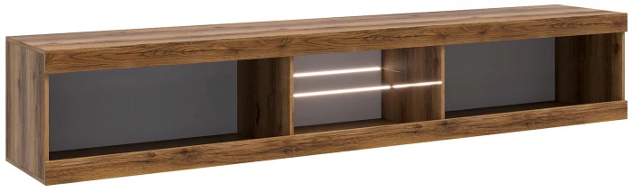 Прага Модульная Гостиная, вариант №3, делано/Черный глянец