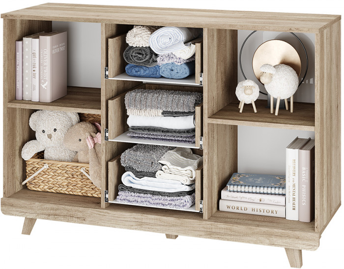 Комод "Мегаполис" КМ-15 Дуб каньон/фотопечать "Аква"