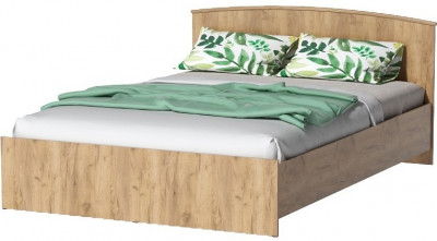 Кровать арт.032, низкий щиток, 160 (Дуб крафт золотой)