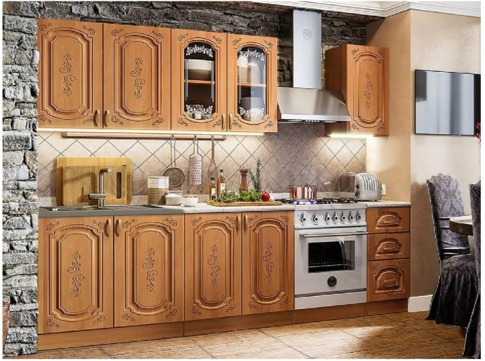 Кухня МДФ Лиза-2 1800 (Белый глянец)