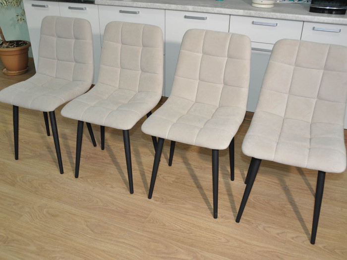 Обеденная группа Колорадо / Стул Х 4 шт. / Бетон темный/черный / бид 01