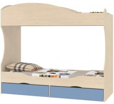 Дельта-20 Кровать двухъярусная 80х190 без лестницы