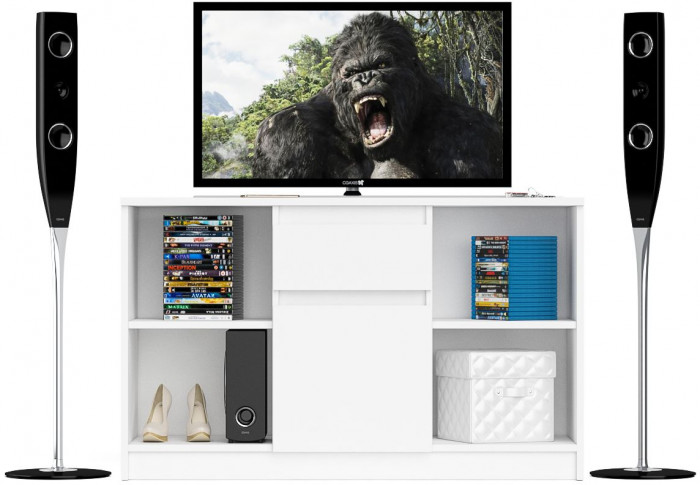 Мори Тумба ТВ МТВ1204.1, цвет белый, ШхГхВ 120,4х41х73 см.