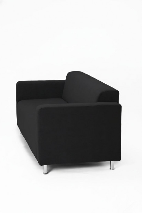 Диван прямой Томи, 160 см, велюр, черный