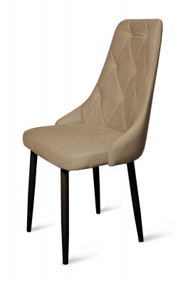 Стул &quot;Граф&quot; черный матовый Томми 03 капучино