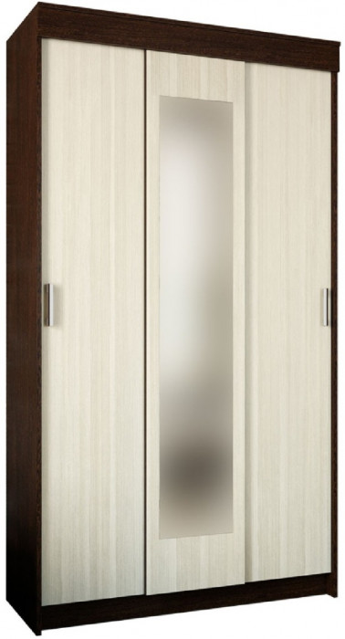 Эко Шкаф-купе, Вотан/Белый гладкий