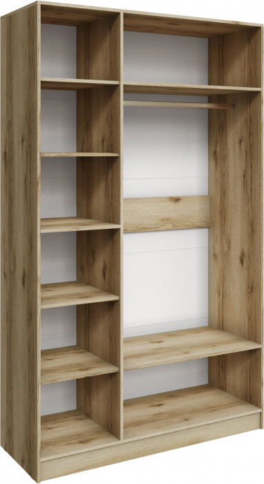 Шкаф Мадрид (1,4) с зеркалом, Дуб делано