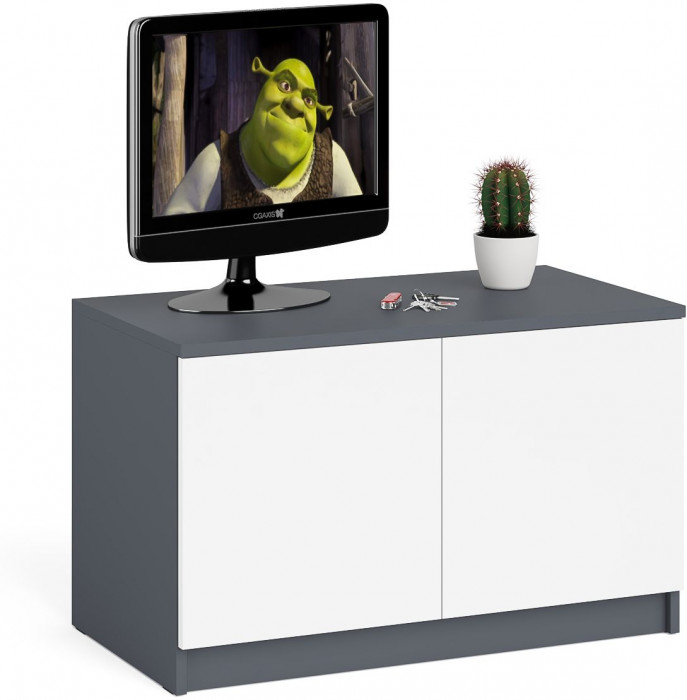 Мори Тумба/антресоль МА900.1, графит/белый