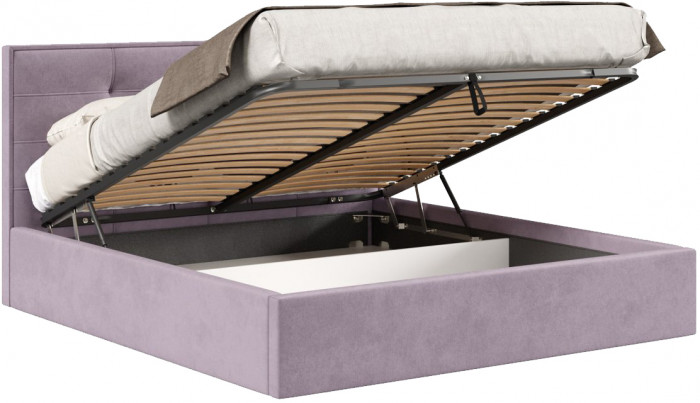 Кровать с подъёмным механизмом 1600 Римини, лаванда 108
