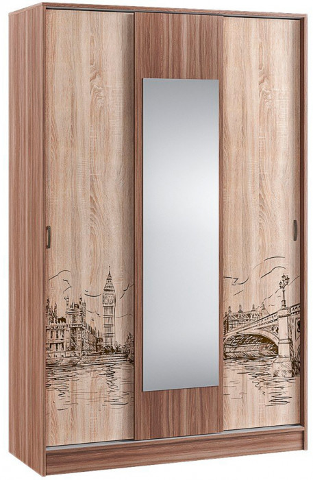 Орион шкаф-купе ясень шимо/дуб сонома