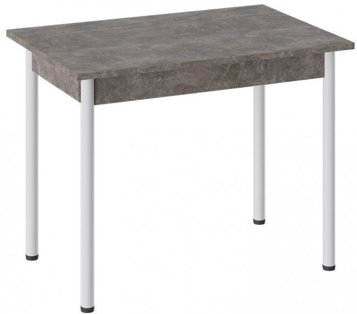 Родос Тип 1 стол с опорой d40 (Белый муар/Белый)